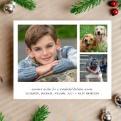 Joyeux Noël 4 Photo Budget Carte de vacances