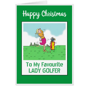 Joyeux Noël à la dame Golfer