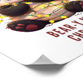 Joyeux Noël à l'ours ! Poster de Panda (Coin)