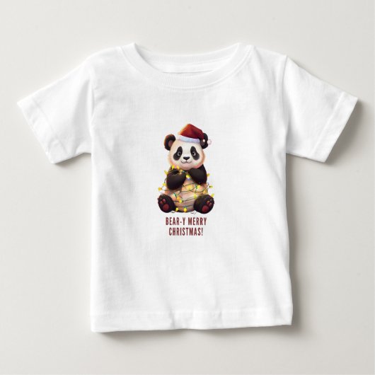 Joyeux Noël à l'ours ! T-shirt Panda Baby Joueur (Devant)