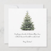 Joyeux Noël à ma meilleure amie Carte de Noël (Dos)