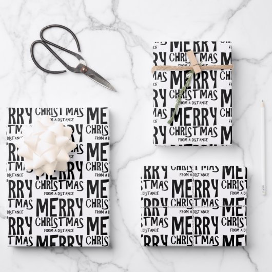 Joyeux Noël À Partir D'Un Papier À Distance (Recto)