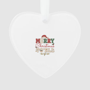 Joyeux Noël à tous Chapeau de Père Noël Étoiles de