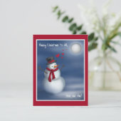 Joyeux Noël à tous, près et loin ! Carte de vacanc (Debout devant)