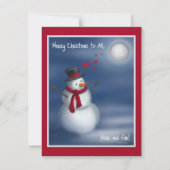 Joyeux Noël à tous, près et loin ! Carte de vacanc (Devant)