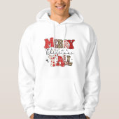 Joyeux Noël à tous Sweat à capuche et manches long (Devant)