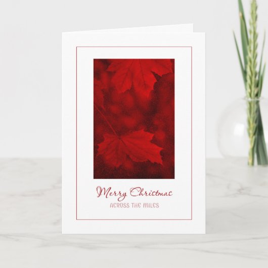 Joyeux Noël à travers la carte Miles (Devant)