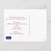 Joyeux Noël à travers la carte postale Miles (Dos)