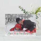 Joyeux Noël à venir - Carte photo flocon de neige (Debout devant)