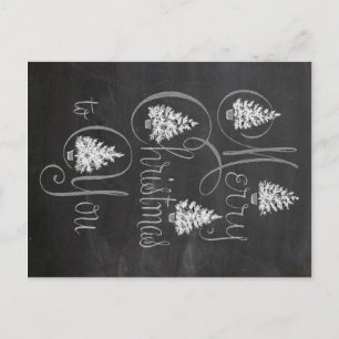 Joyeux Noël à vous Carte de tableau de bord
