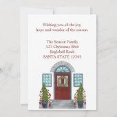 Joyeux Noël accueil Invitation (Dos)