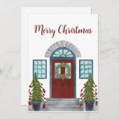 Joyeux Noël accueil Invitation (Devant / Derrière)