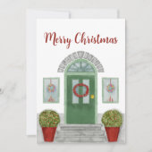 Joyeux Noël accueil Invitation (Devant)