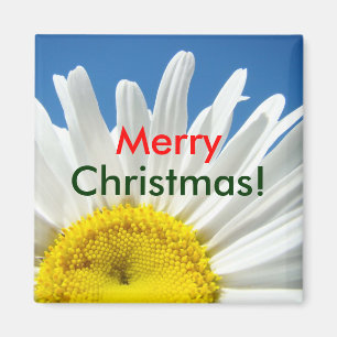 Joyeux Noël ! aimants cadeaux Fleur de Marguerite
