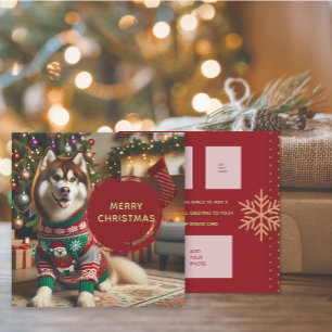 Joyeux Noël Ajouter Jusqu'À 4 Photos Carte De Voeu