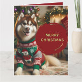 Joyeux Noël Ajouter Jusqu'À 7 Photos Carte De Voeu (Devant)