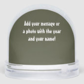 Joyeux Noël ajouter le message photo nom année (Arrière)