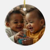 Joyeux Noël Ajouter photo ornement acrylique (Dos)