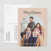 Joyeux Noël Ajouter une carte de vacances photo (Devant / Derrière)