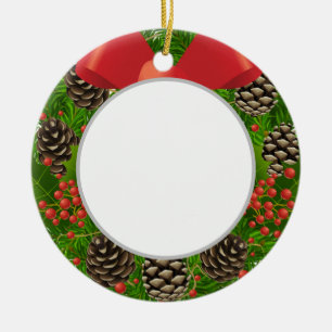 Joyeux Noël (ajoutez votre propre photo) Ornement