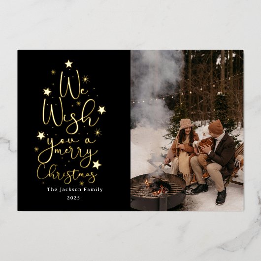 Joyeux Noël amusant famille photo Vacances (Recto)