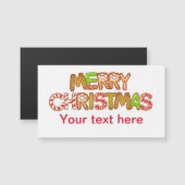 Joyeux Noël amusant Mots texte personnalisé Carte  (Devant / Derrière)