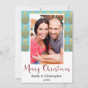 Joyeux Noël ananas Carte photo de vacances