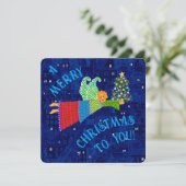 Joyeux Noël Ange avec carte de vacances plate d'ar (Debout devant)