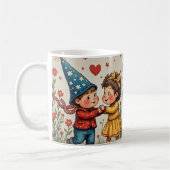 Joyeux Noël Angel garçon fille cadeau Mug (Gauche)