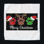 Joyeux Noël animal de compagnie Bandana<br><div class="desc">Pour les membres de votre famille furieuse</div>