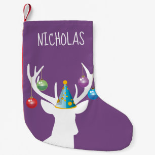 Joyeux Noël Anniversaire Cerf Chaussette