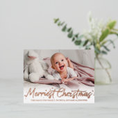 Joyeux Noël Anniversaire Faire-part Photo (Debout devant)