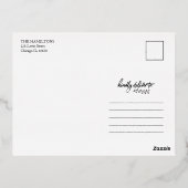 Joyeux Noël Anniversaire Faire-part Photo (Verso)