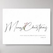 Joyeux Noël aquarelle affiche de Noël (Devant)