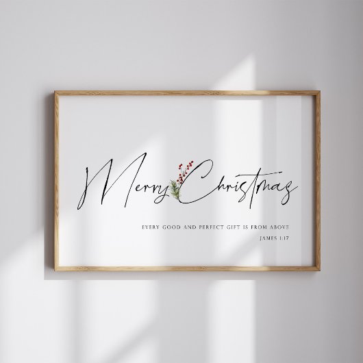 Joyeux Noël aquarelle affiche de Noël