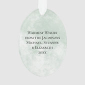 Joyeux Noël Aquarelle Pine Wreath Cadre photo (dos)