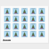 Joyeux Noël Arbre #3 Stickers (Feuille)