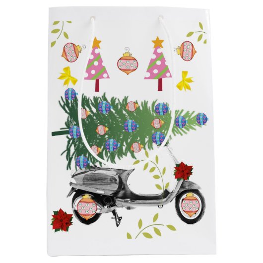 Joyeux Noël Arbre Cadeaux Sacs cadeaux (Devant)