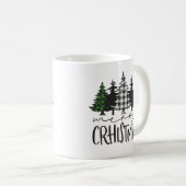 Joyeux Noël Arbre café Mug (Devant droit)