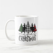 Joyeux Noël Arbre café Mug (Gauche)