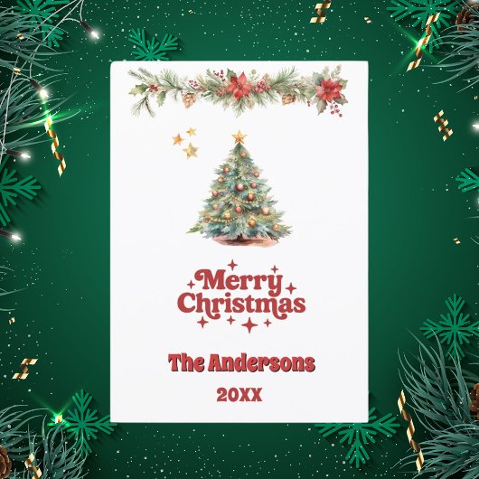 Joyeux Noël arbre carte de la garland