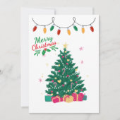 Joyeux Noël Arbre Carte de vacances (Devant)