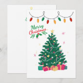 Joyeux Noël Arbre Carte de vacances (Devant / Derrière)