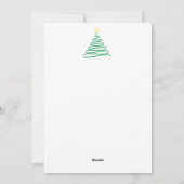 Joyeux Noël Arbre Carte de vacances (Dos)
