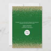 Joyeux Noël Arbre Entreprise Carte de logo Entrepr (Dos)