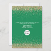 Joyeux Noël Arbre Entreprise Carte de logo Entrepr (Dos)