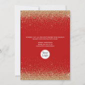 Joyeux Noël Arbre Entreprise Logo Carte de vacance (Dos)