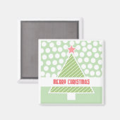 Joyeux Noël Arbre moderne Vacances Magnets cadeaux (Recto/Verso)