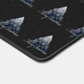 Joyeux Noël Arbre Motif Vacances Bleu (Coin)