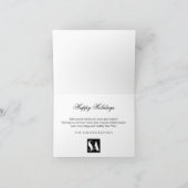 Joyeux Noël Arbre neige Carte de vacances d'affair (Intérieur)